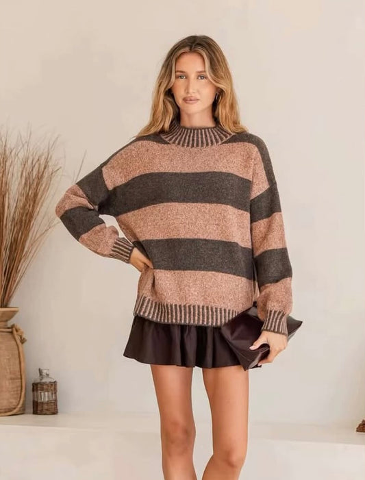 Tilly Stripe - brown
