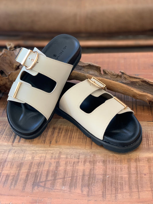 Nelly Sandal - Bone