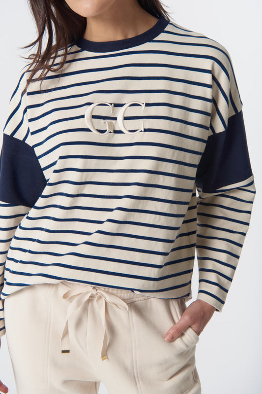 Goondiwindi Striped GC Logo Sweater