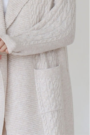 Zimmi Cable knit coat