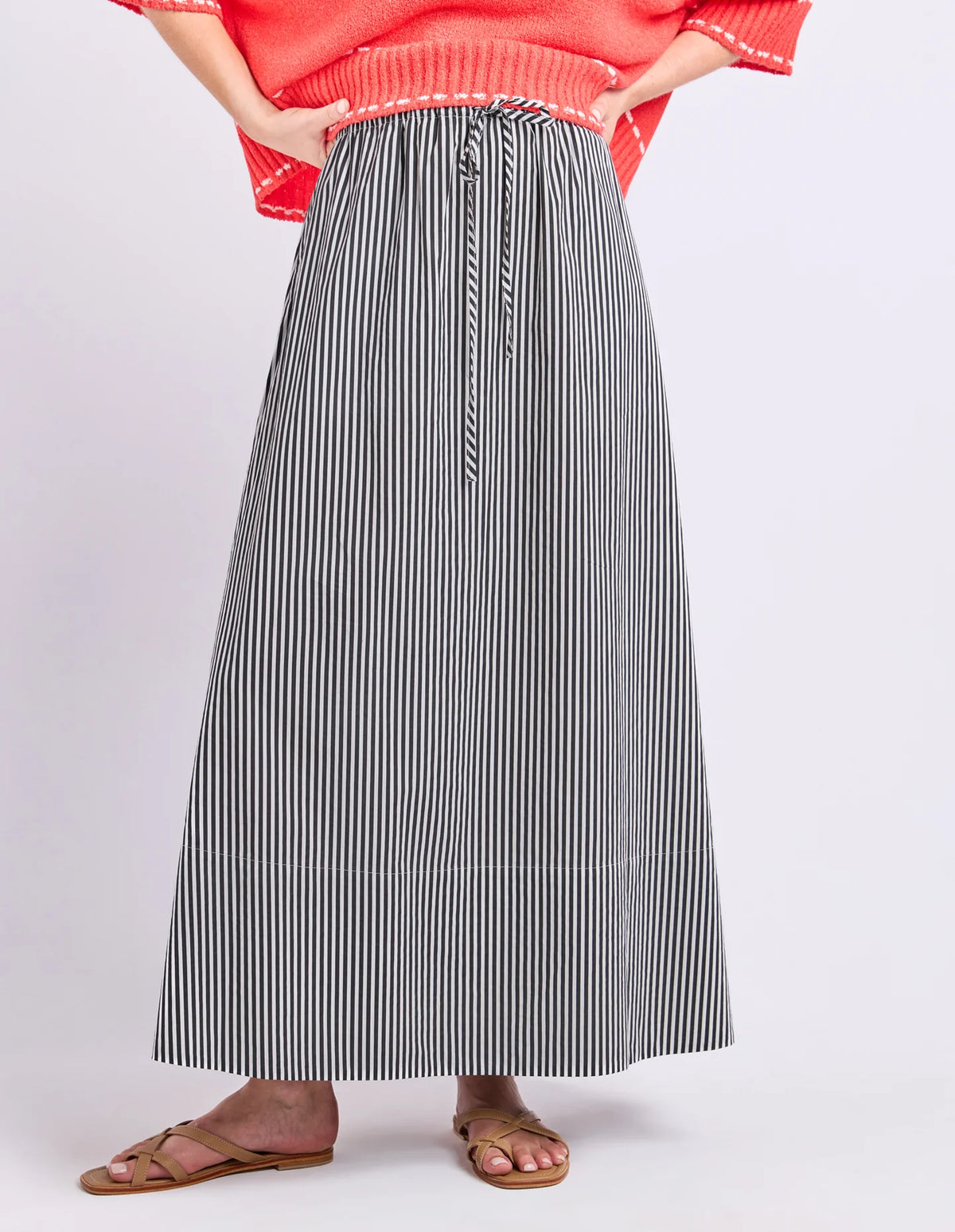 The Willow Skirt Black Stripe