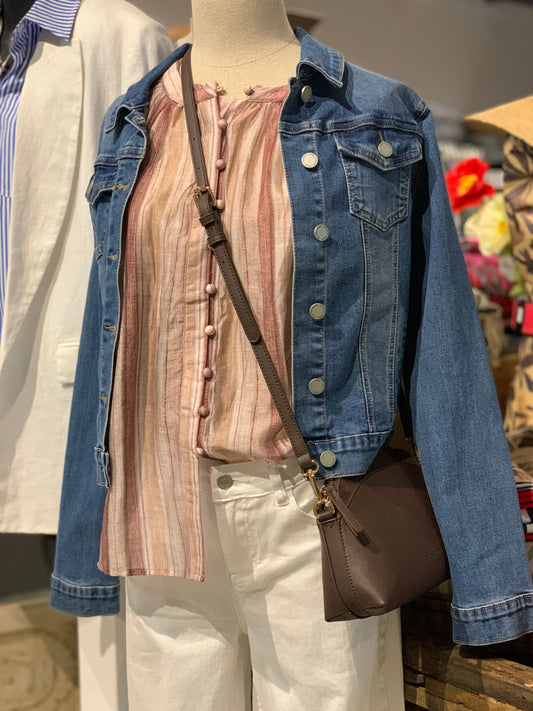 Sienna Striped Top - Rust