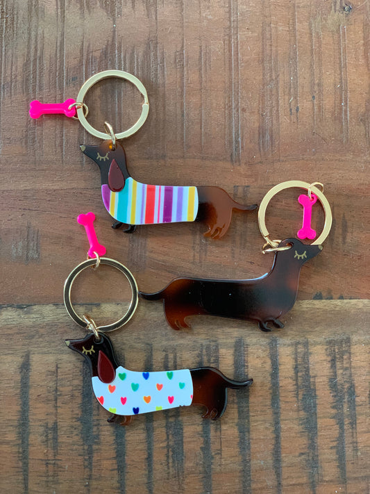 Dachshund Keyring