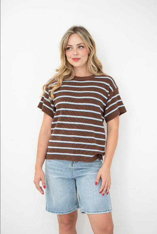 Chocolate striped top