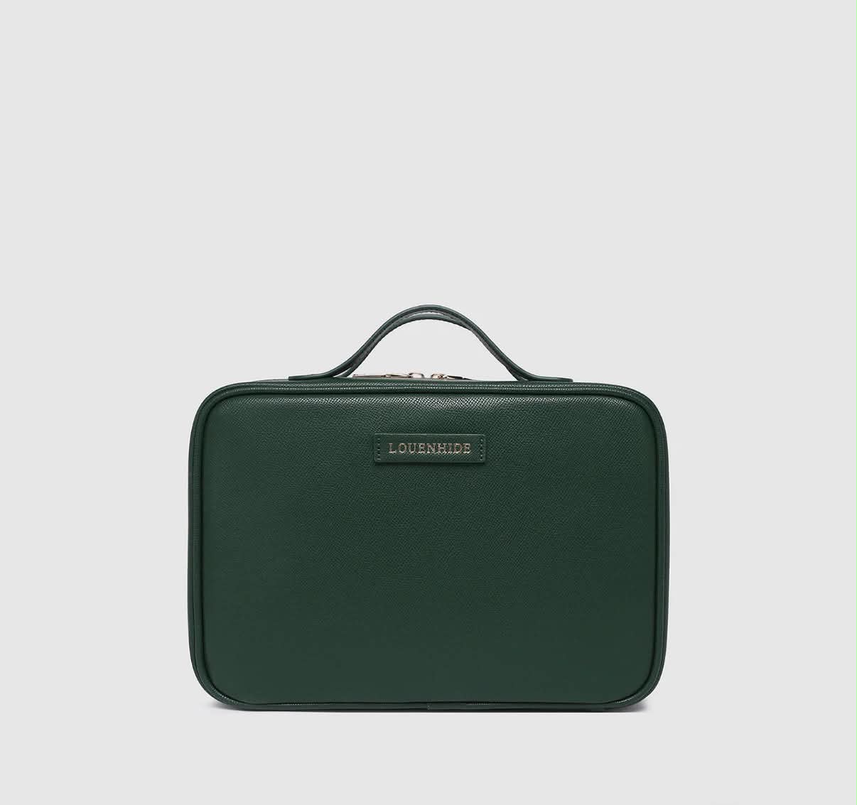 Georgie Cosmetic Case - Forest Green