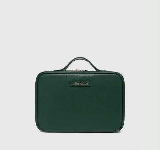 Georgie Cosmetic Case - Forest Green