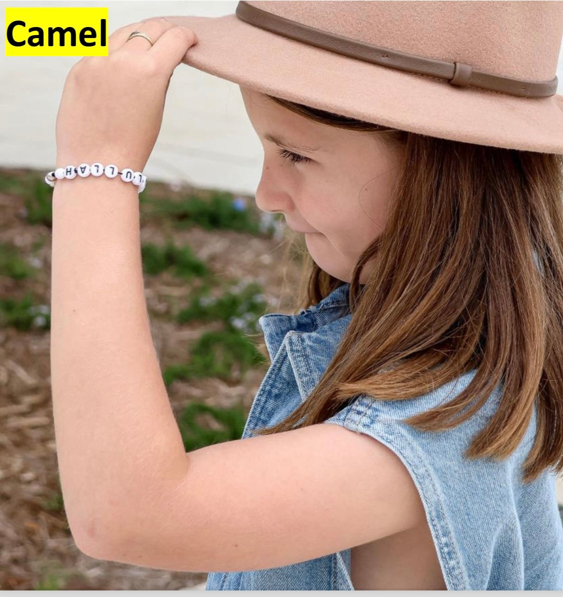 Kids Felt Fedora- camel