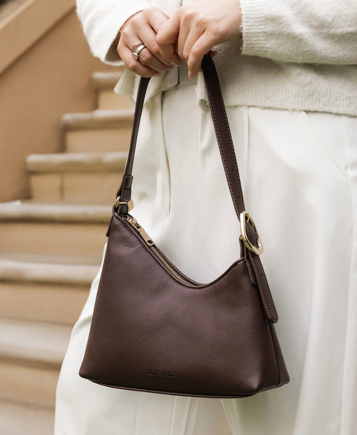 Amelia Shoulder Bag - Chocolate