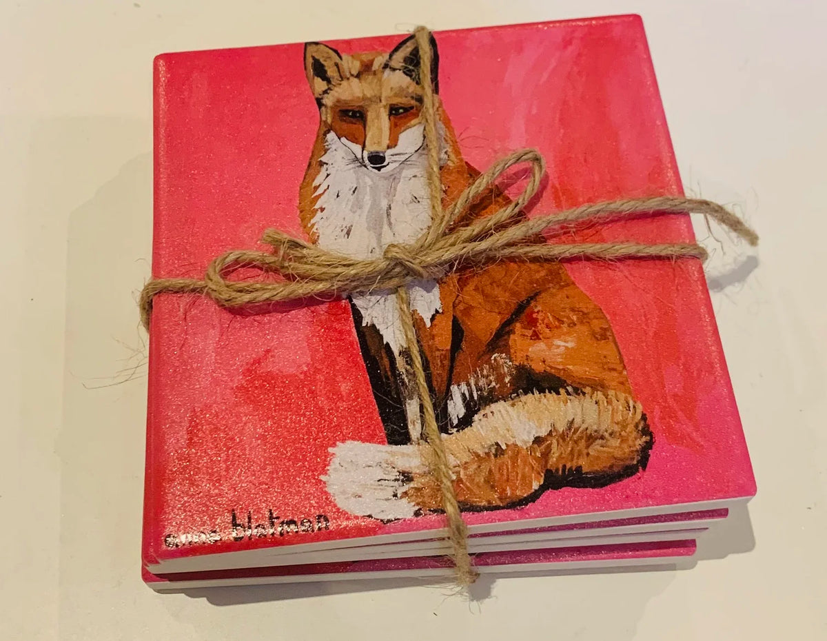 Prince Fox Dolomite Set of 4 Coasters