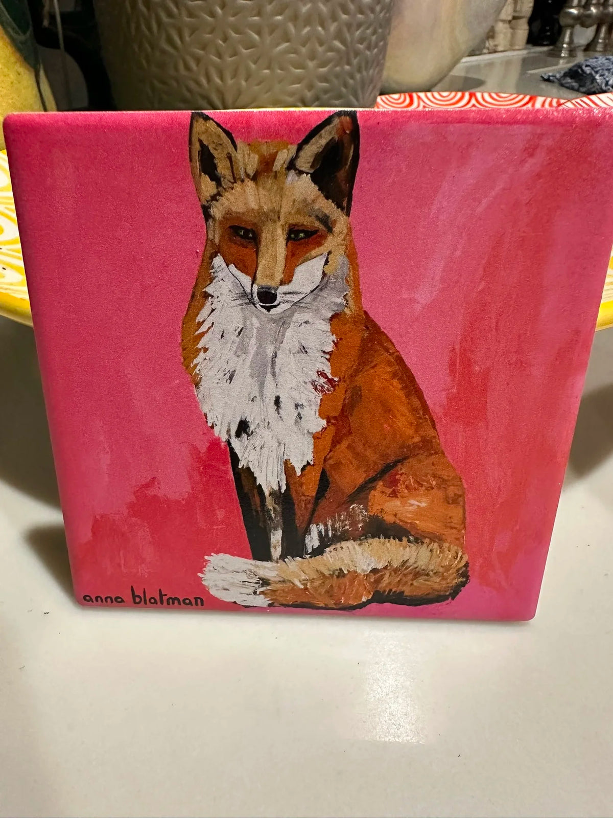 Prince Fox Dolomite Set of 4 Coasters