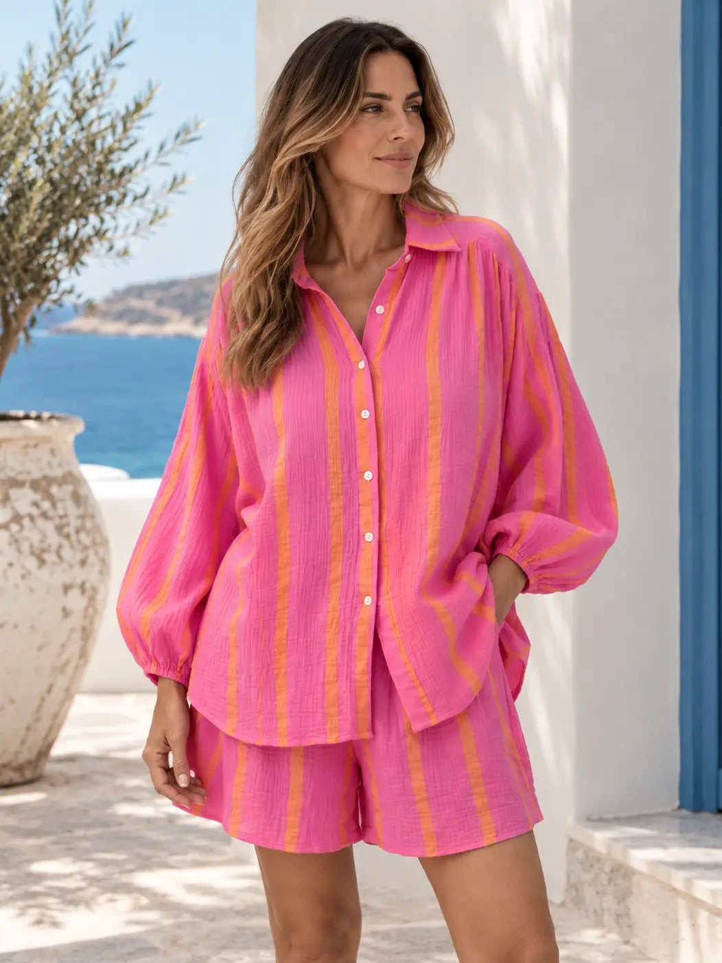 Kiik Pink/Orange Short Set