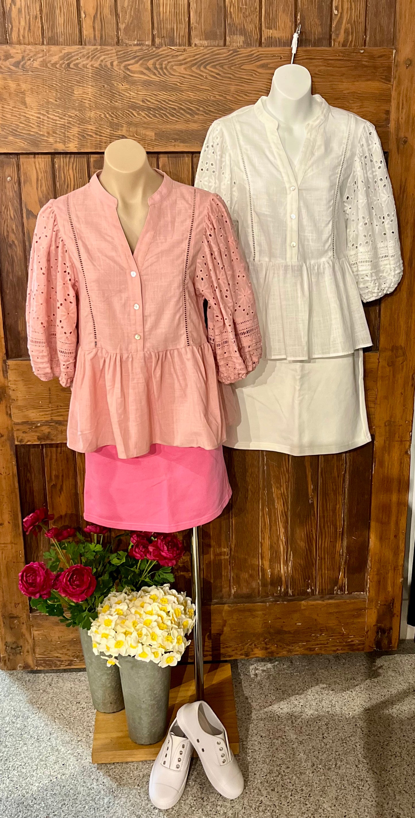 Daisy Top in Dusty Pink