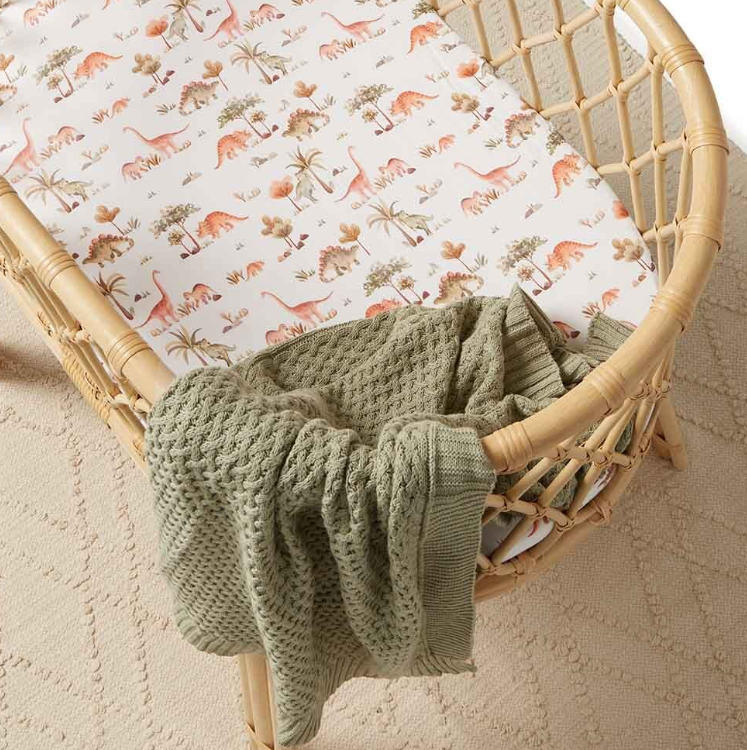 Diamond Knit Baby Blanket