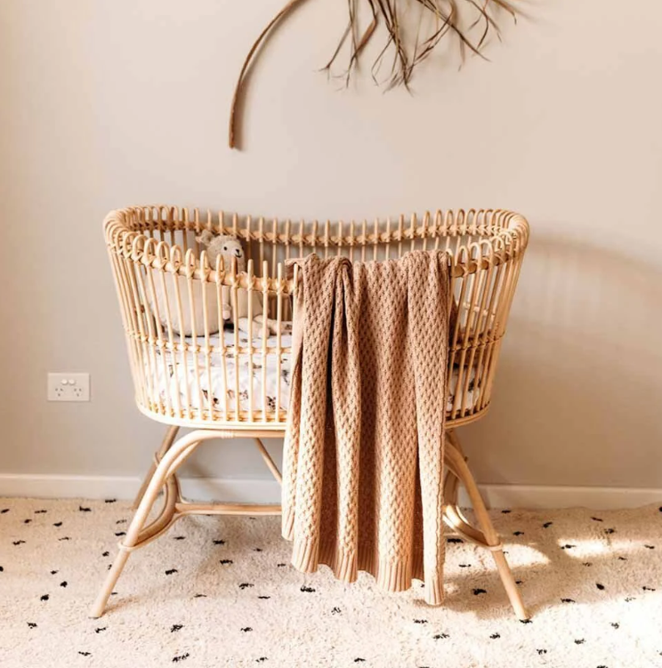 Diamond Knit Baby Blanket