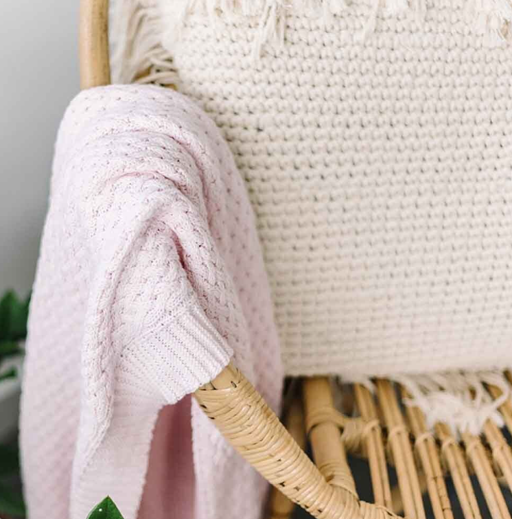 Diamond Knit Baby Blanket