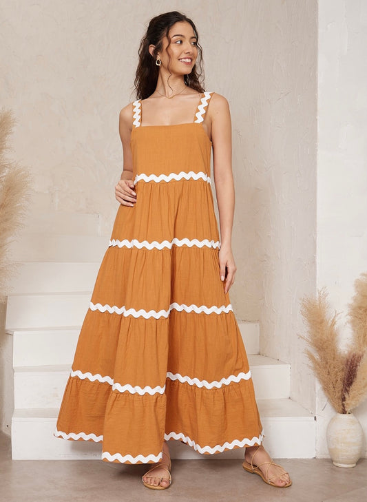 Sorrento Maxi Dress - mustard