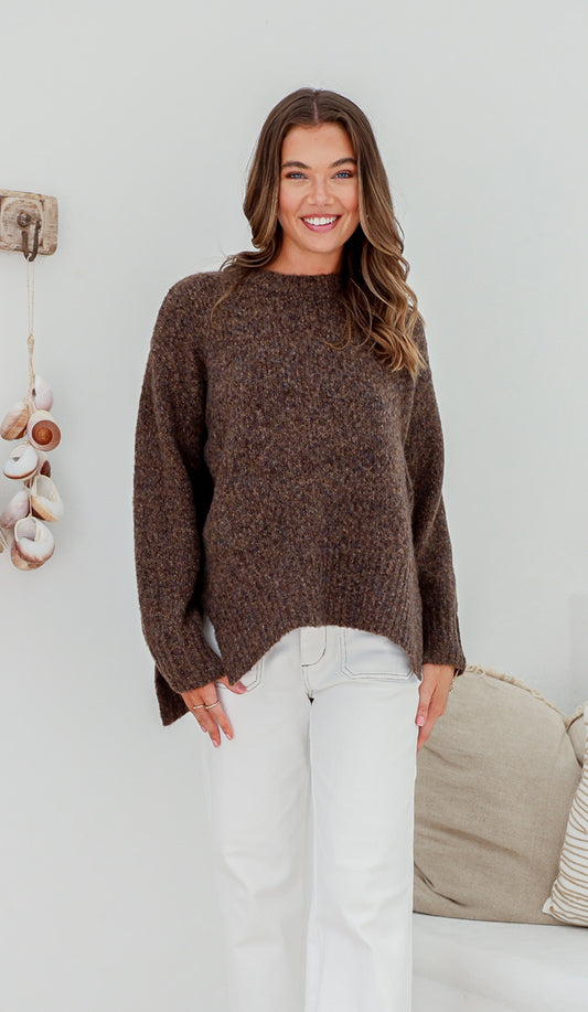 Canyon Slouch Knit -chocolate