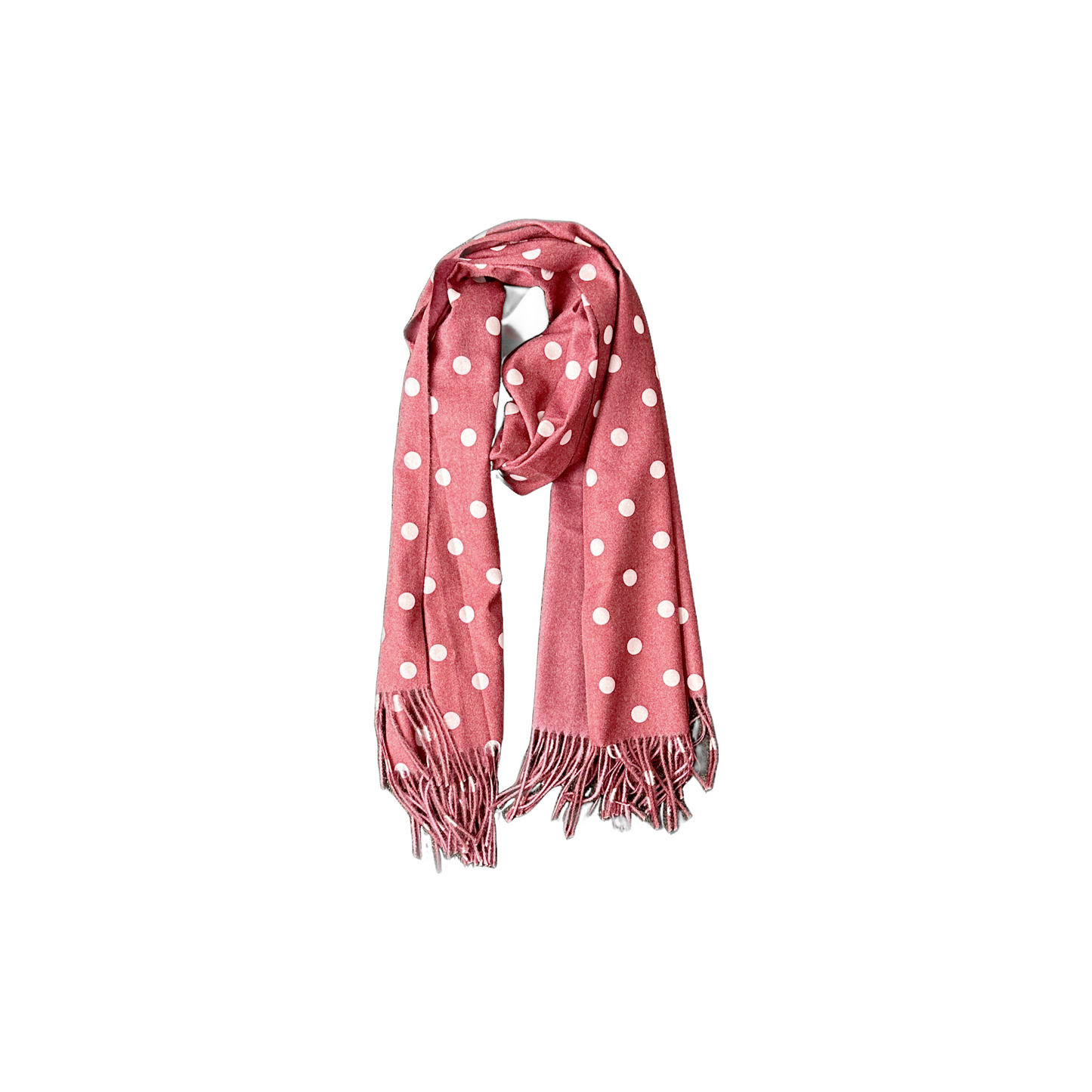 Cashmere and Cotton Spot Scarf