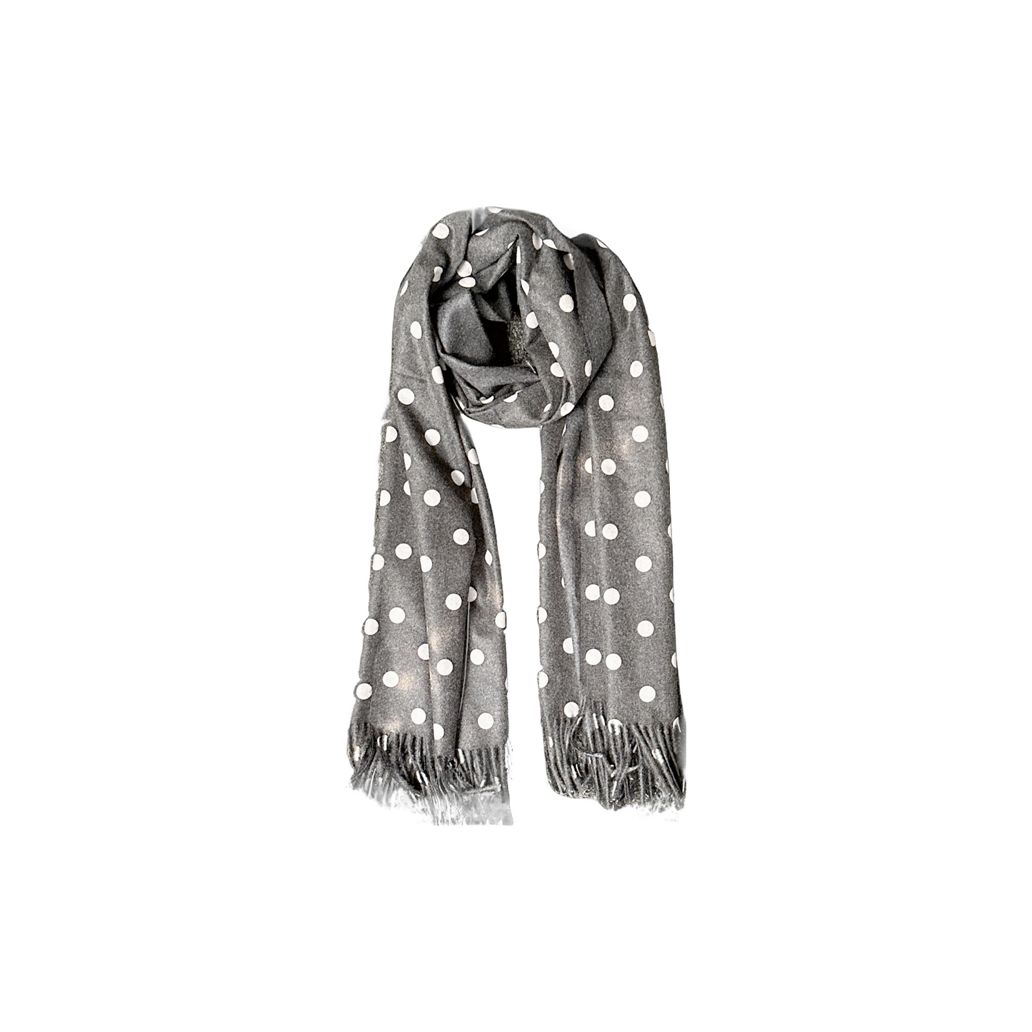 Cashmere and Cotton Spot Scarf
