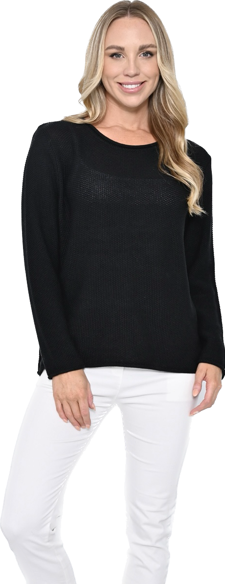 Honeycomb Knit - Black