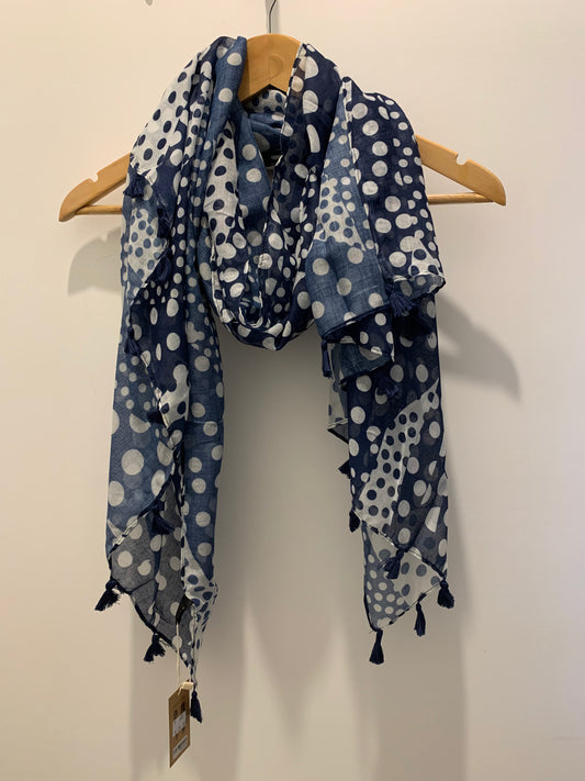 Spottie Navy scarf