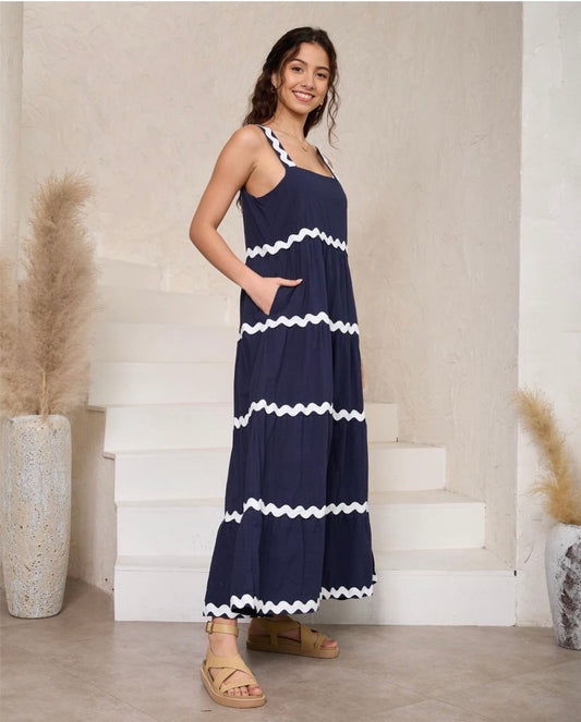 Sorrento Maxi Dress- navy