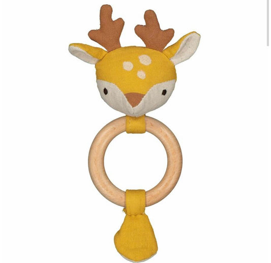 Lily & George - Freckles the Fawn Teething Ring