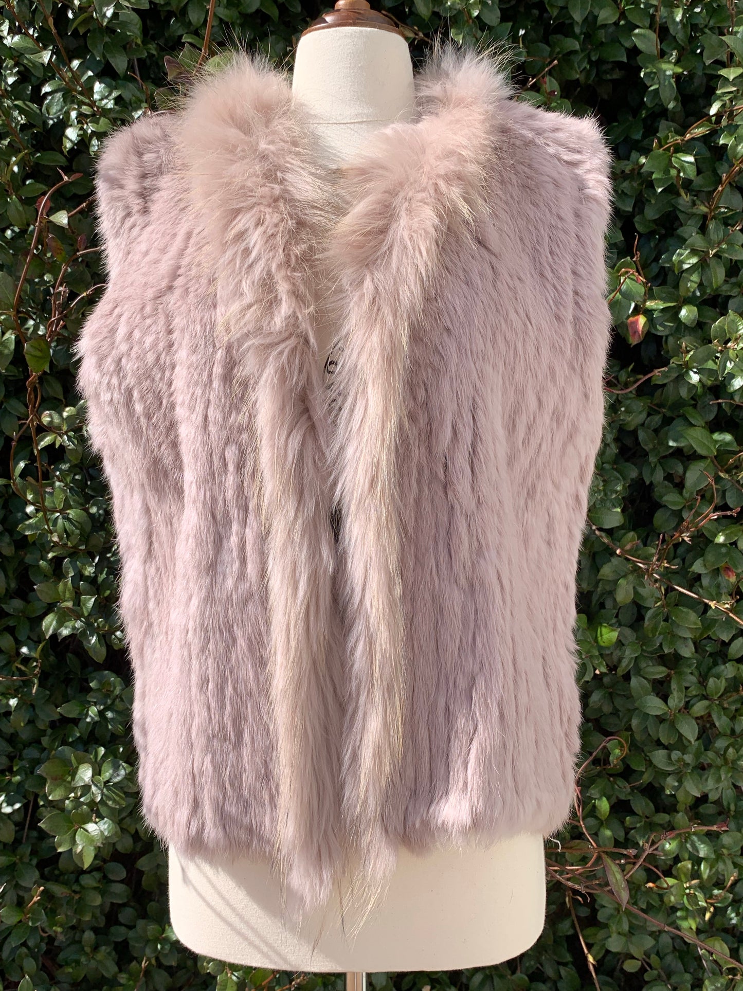 Rabbit Fur Vest - Short